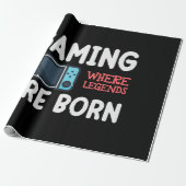 伝説があるゲーム生まれ ラッピングペーパー (アンロールド)