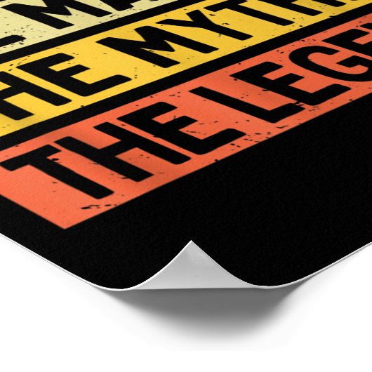 伝説がパーソナライズされた神話の神おもしろい戸 ポスター (角)