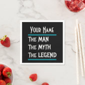 伝説が個人化した神話のカスタマイズ人 スタンダードカクテルナプキン (インサイチュ)