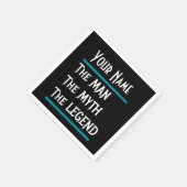 伝説が個人化した神話のカスタマイズ人 スタンダードカクテルナプキン (角)