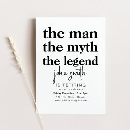 伝説が引退している男の神話招待状 招待状