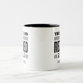 伝説が持つ引退退職したパーソナライズされた ツートーンマグカップ (中央)