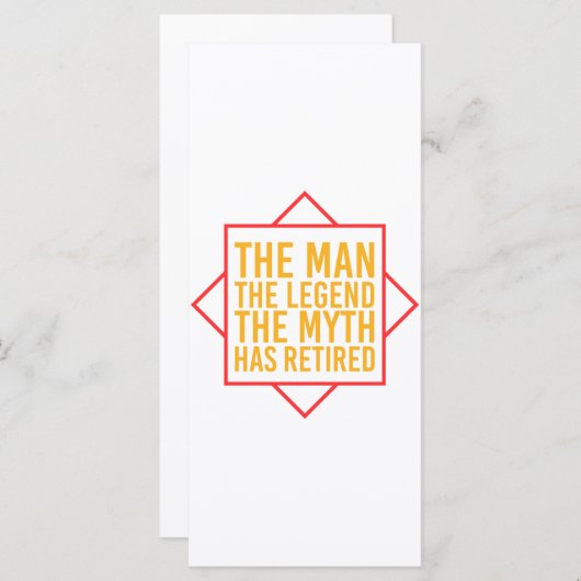 伝説が持つ神話の人物を引退退職した プログラム (正面/裏面)