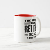 伝説が持つ退職カスタム退職した ツートーンマグカップ (正面右)