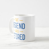 伝説が退職したある。 コーヒーマグカップ (正面左)