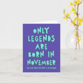 伝説だけ生まれ11月に10月 カード (黄色い花)