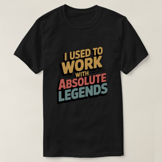 伝説と働いていた Tシャツ (デザイン正面)
