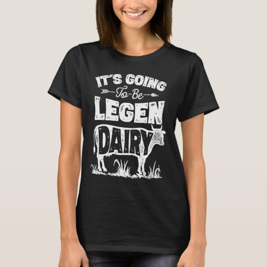 伝説になる酪農牛の娘たち Tシャツ (正面)