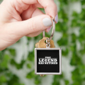 伝説には退職退職した引用文がおもしろいある キーホルダー (手)