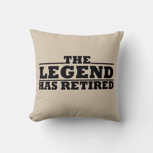 伝説には退職退職した引用文がおもしろいある クッション (正面)