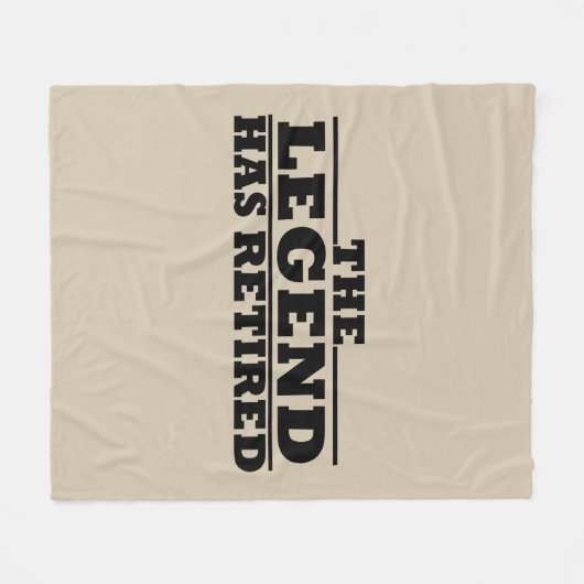 伝説には退職退職した引用文がおもしろいある フリースブランケット (正面(横))