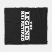 伝説には退職退職した引用文がおもしろいある フリースブランケット (正面(横))