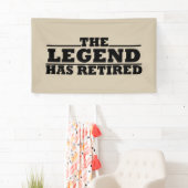 伝説には退職退職した引用文がおもしろいある 横断幕 (インサイチュ)