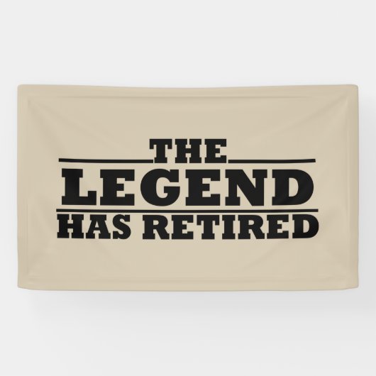 伝説には退職退職した引用文がおもしろいある 横断幕 (横)