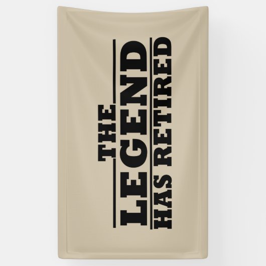 伝説には退職退職した引用文がおもしろいある 横断幕 (縦)