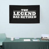 伝説には退職退職した引用文がおもしろいある 横断幕 (トレードショー)