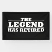 伝説には退職退職した引用文がおもしろいある 横断幕 (横)