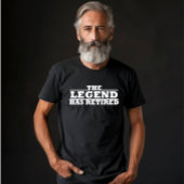 伝説には退職退職した引用文がおもしろいある Tシャツ