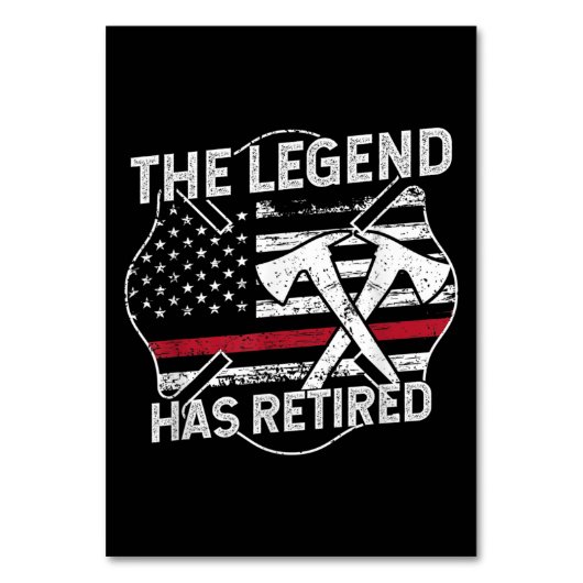 伝説に消防士退職したの引退 テーブルナンバー (正面)