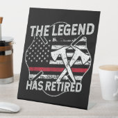 伝説に消防士退職したの引退 台座サイン (インサイチュ)