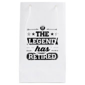 伝説に退職したがあります スモールペーパーバッグ (正面)