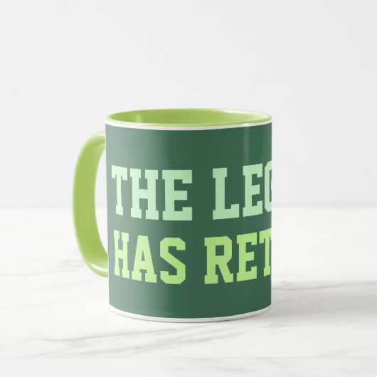 伝説に退職したがあります マグカップ (正面左)