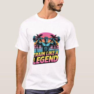 伝説のようにトレーニングせよ - ストリートスタイルのジムウェアTシャツ Tシャツ