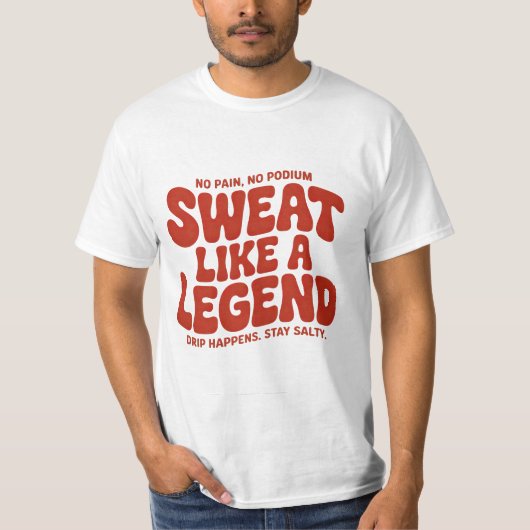 伝説のように汗をかく 可愛い おもしろい Tシャツ ギフト Hi (正面)
