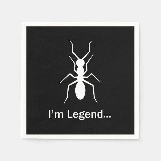 伝説のアリだ スタンダードカクテルナプキン (正面)