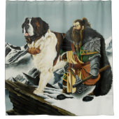 伝説のアルプスファンタジー セントバーナードの小人 シャワーカーテン (正面)