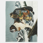 伝説のアルプスファンタジー セントバーナードの小人 フリースブランケット (正面)