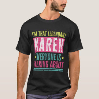 伝説のカレン名のおもしろい引用文 Tシャツ