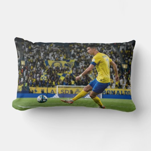 伝説のサッカーアイコン 装飾用スローピロー | ランバークッション (正面)