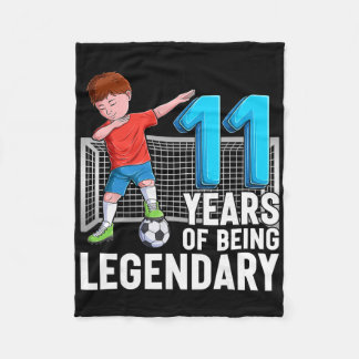 伝説のサッカー少年11歳 11歳の誕生日 フリースブランケット