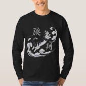 伝説のサムライサッカー猫キッズサッカーギフト Tシャツ (正面)