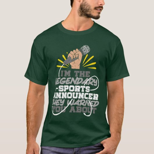 伝説のスポーツアナウンサー+コメンテーター+友達 Tシャツ (正面)
