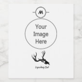 伝説のダッド ベストバイ パー ブラック バック スカル ワインラベル (シングルラベル)