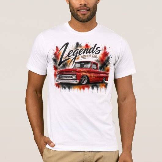 伝説のトラック愛好家ギフト Tシャツ (正面)