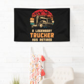 伝説のトラック運転手退職したが 横断幕 (インサイチュ)