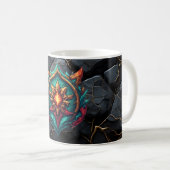 伝説のドラゴンの紋章 ゲーマーエンブレム コーヒーマグカップ (正面右)