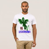 ☞♥伝説のドラゴン ユニセックス ベラ キャンバス T♥☜ Tシャツ (正面フル)