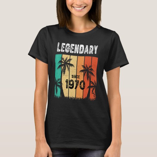 伝説のハワイ1970 52s誕生日夏52Y Tシャツ (正面)