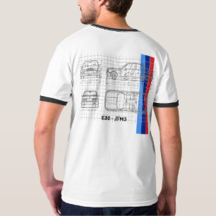 伝説のバイエルン人M3-E30 -青写真の芸術のティー Tシャツ
