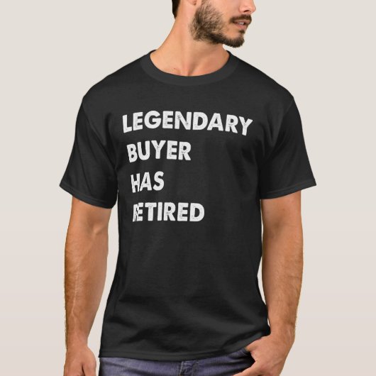 伝説のバイヤーが引退 Tシャツ (正面)