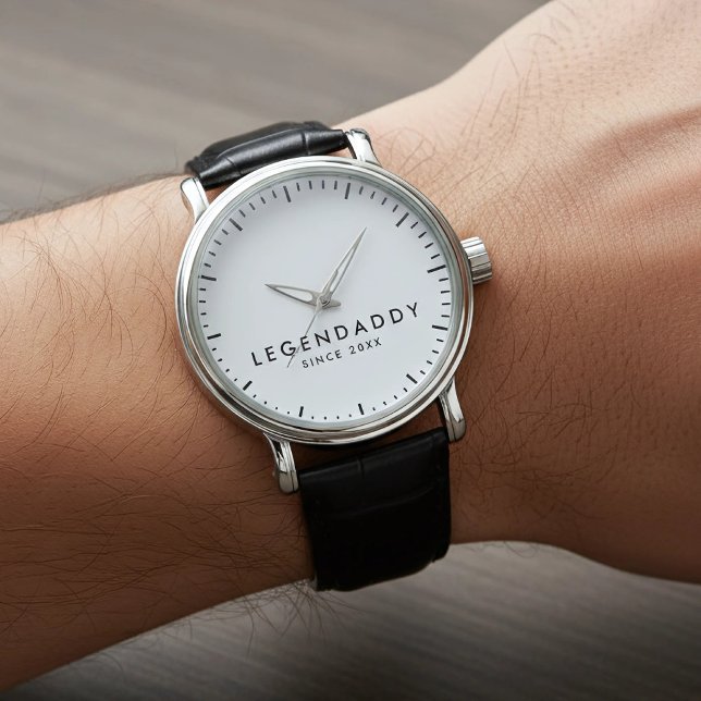 伝説のパパミニマリストのレジェンドダエレガントディ 腕時計 (personalized legendaddy watch for dads)
