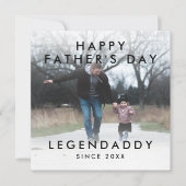 伝説のパパミニマリスト写真のレジェンドパパ カード (正面)