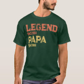 伝説のパパ ビンテージ父の日ギフト Tシャツ (正面)