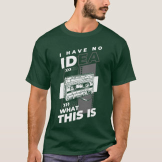 伝説のヒットソング少年ミュージックカセットテープイヤー Tシャツ