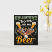 伝説のビリヤード カード (黄色い花)