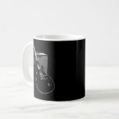 伝説のブルースギターとアンプ コーヒーマグカップ (正面左)